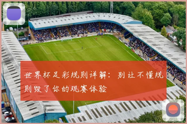 世界杯足彩规则详解：别让不懂规则毁了你的观赛体验